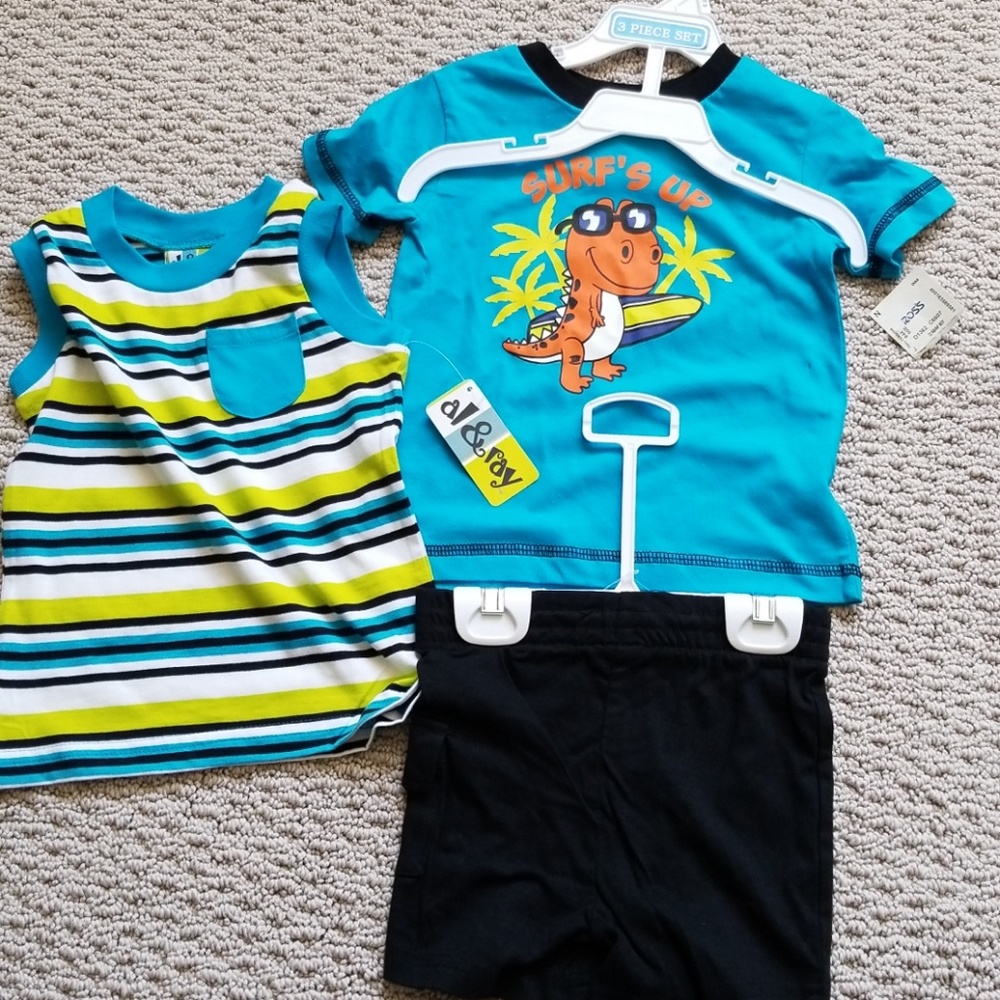 New 3 piece toddler boy set